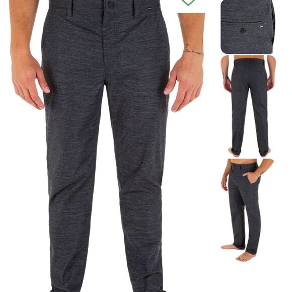 NWT Hurley Men's H2O-Dri Worker Breathe Pant in Space Gray 38 - Picture 6 of 13